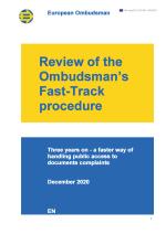 Review of the Ombudsman's Fast-Track procedure